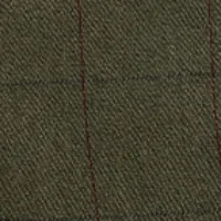 Asymmetric Tailored Skirt In Dark Fern Check