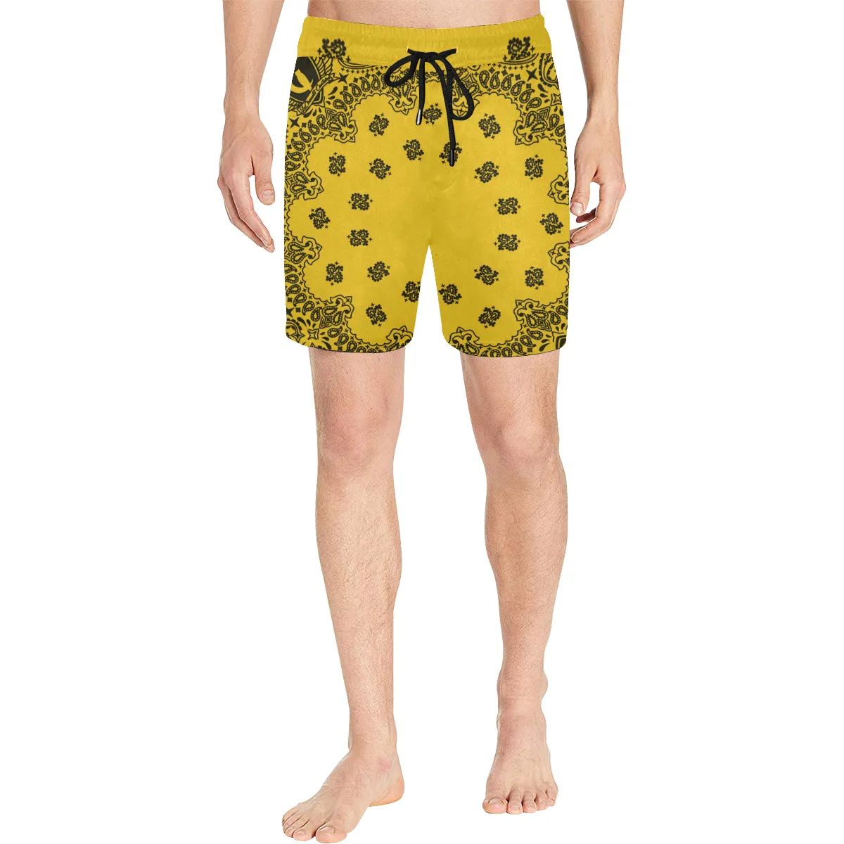 BANDANA LK Men's Mid-Length Swim Shorts