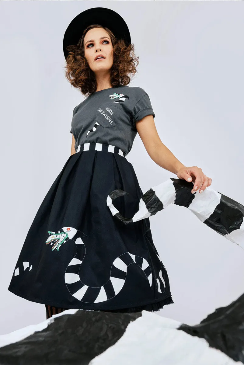 Beetlejuice - Sandworm Jayne Swing Skirt