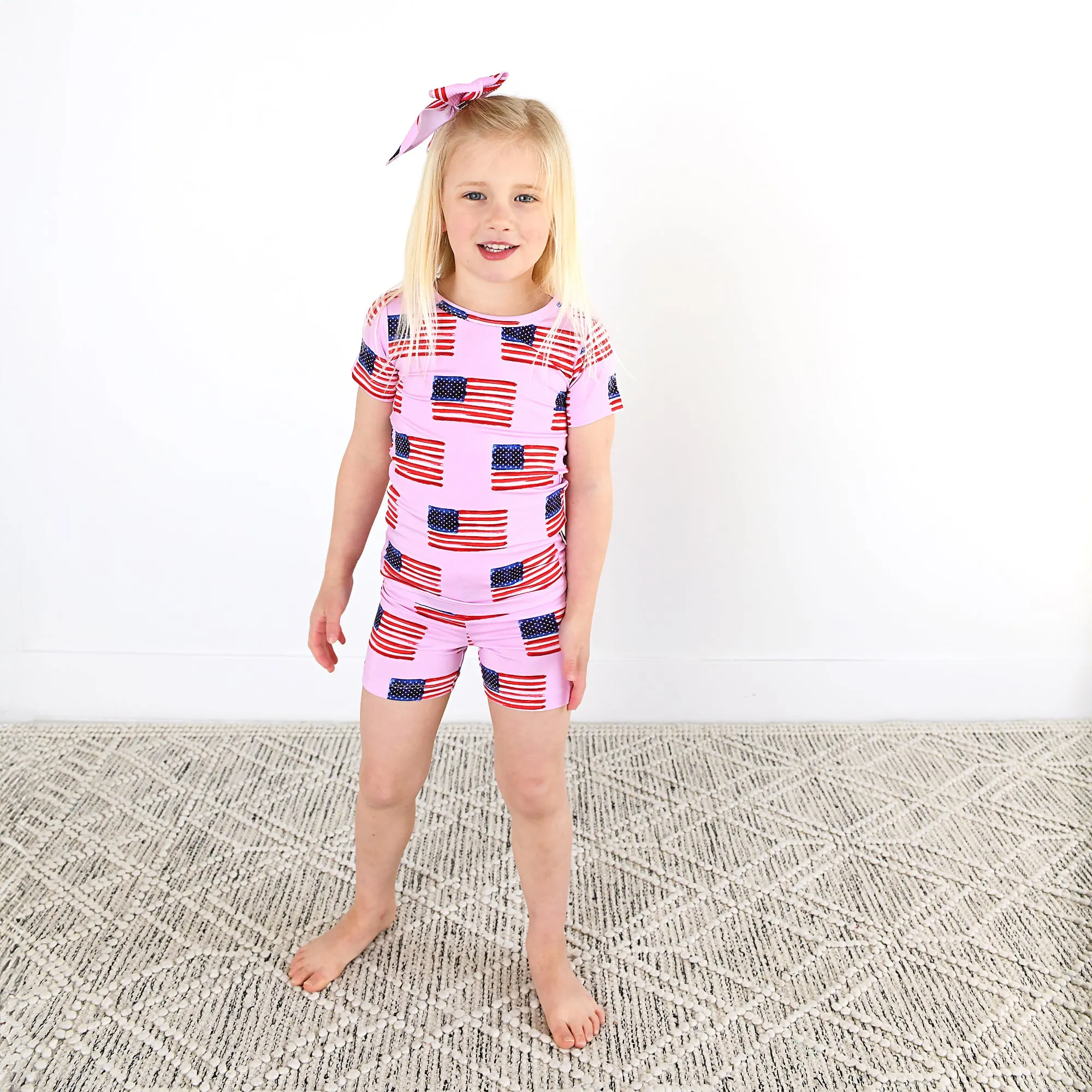 Betty Pink Flag TWO PIECE - SHORTS