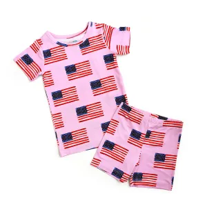 Betty Pink Flag TWO PIECE - SHORTS