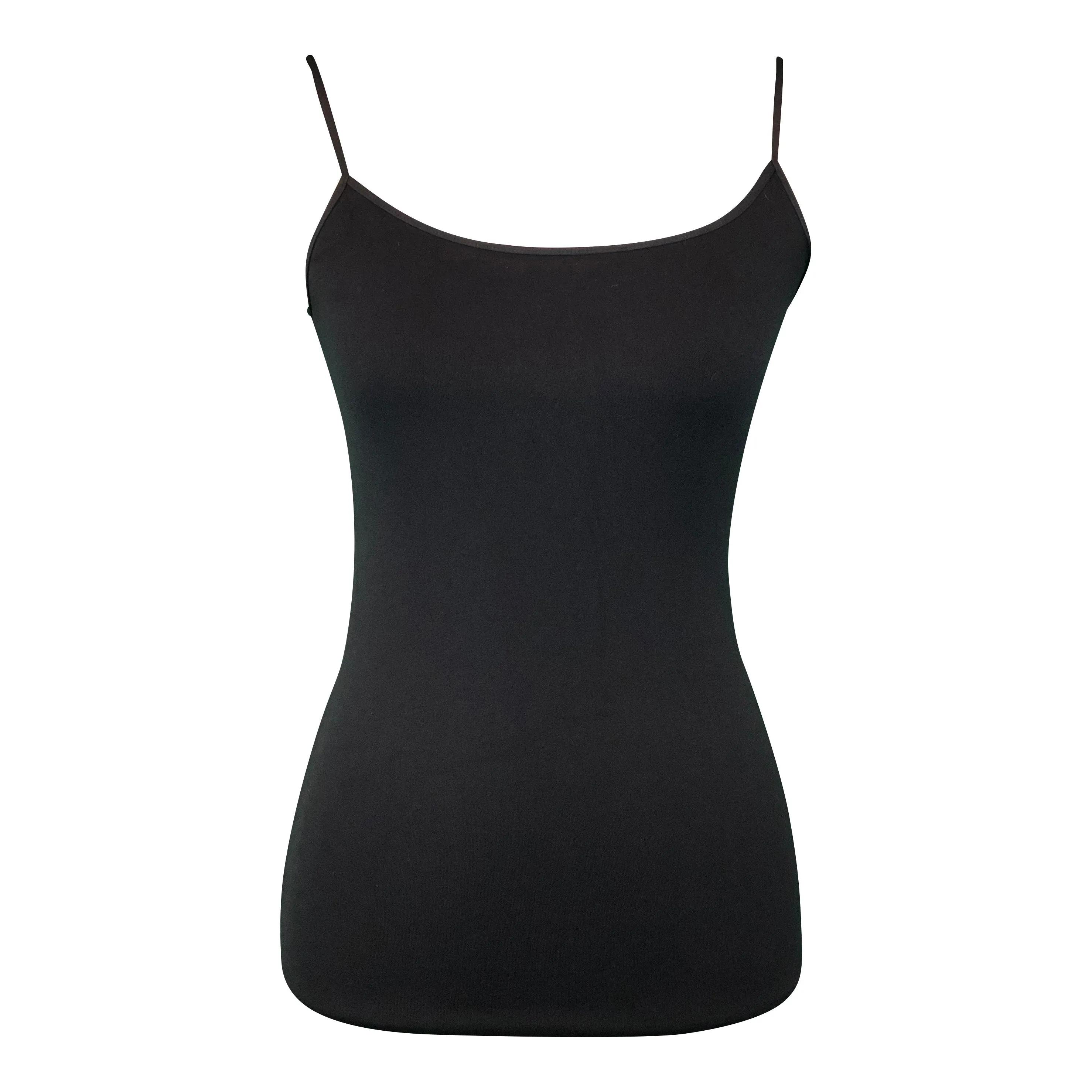 Black Basic Nylon Tank