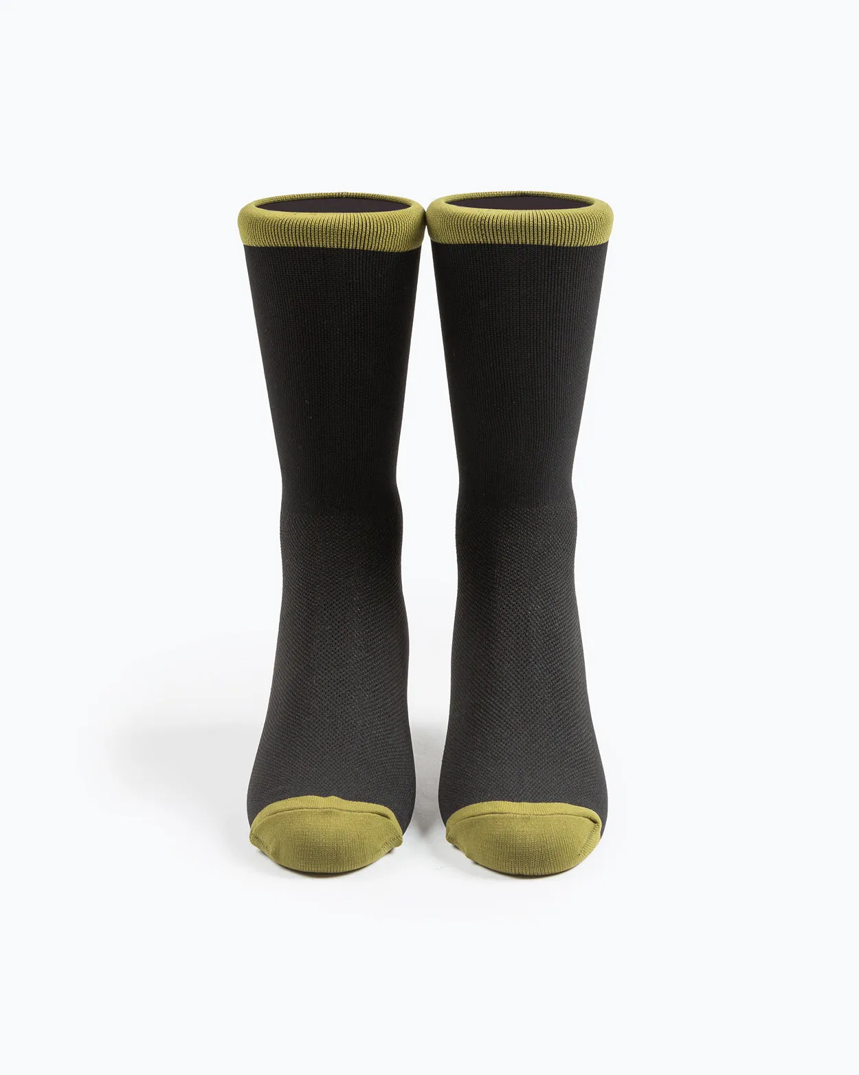 Black/Olive Box Logo Socks