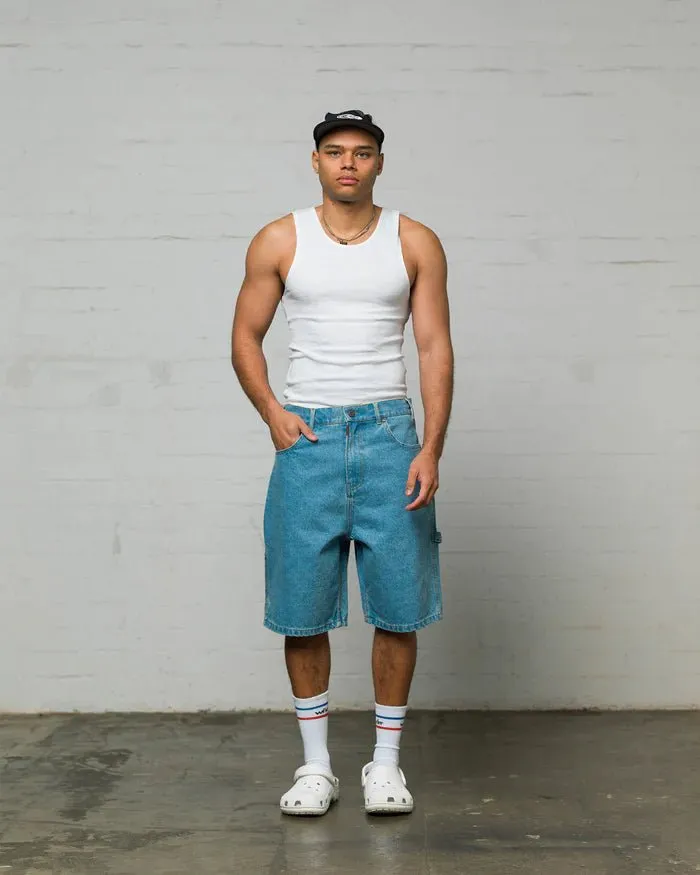 Booster Denim Short - Washed Blue