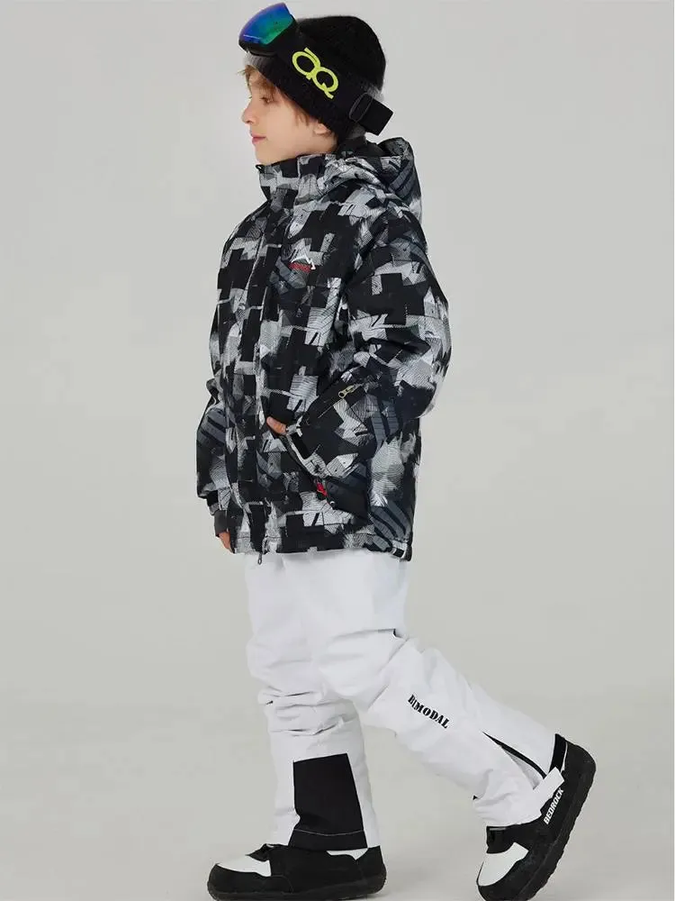 Boys Winter Snowboarding Jackets & Pants Printed Snowear