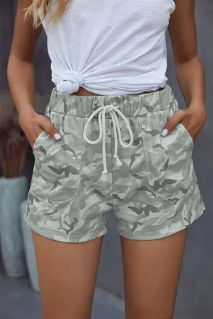 Casual Camo Print Shorts