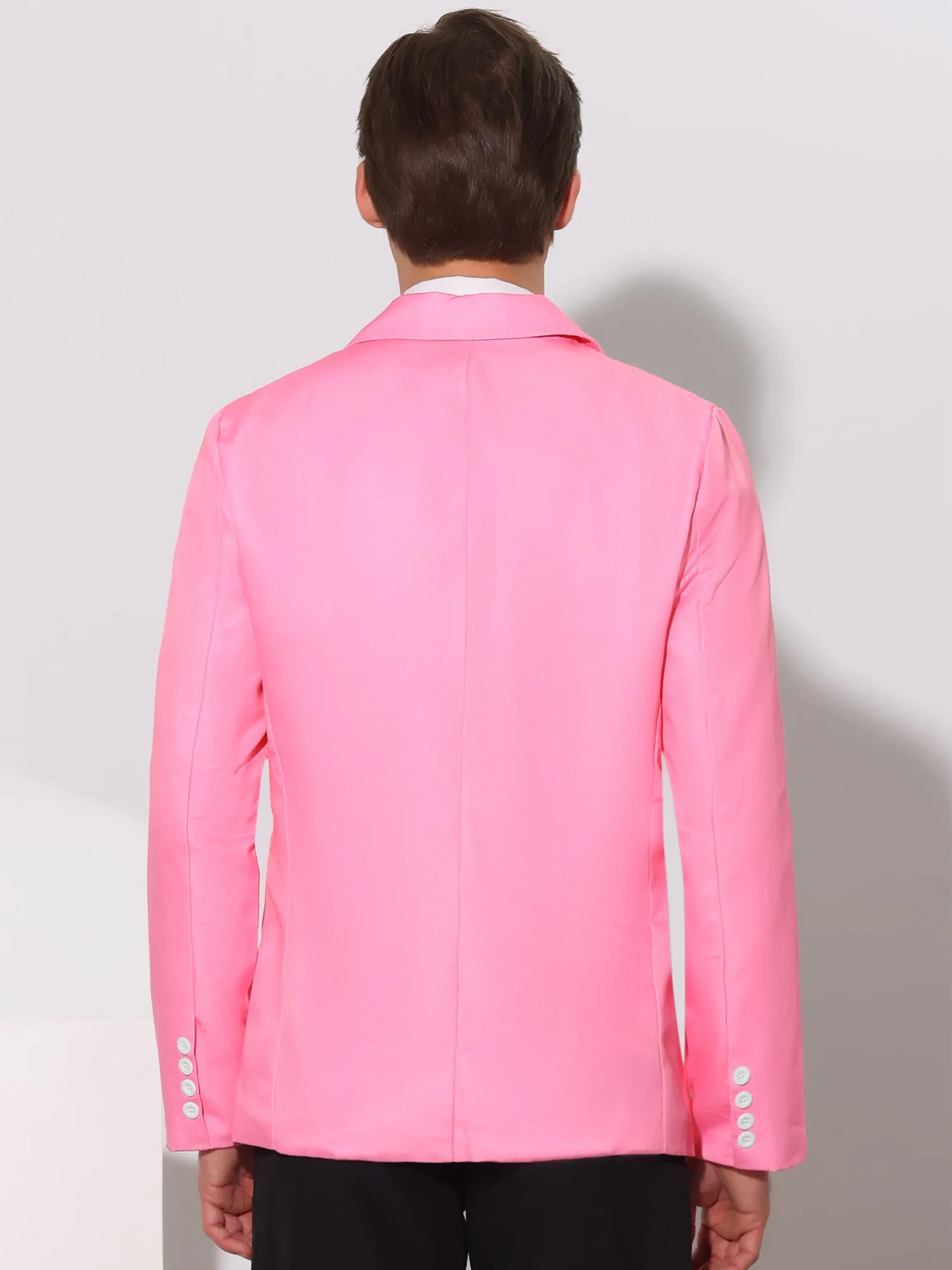Classic Suit Jacket for Men's Single Breasted Office Work Formal Sports Coat