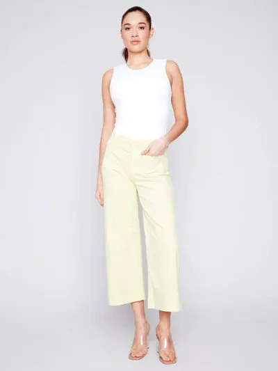 Cropped Wide Leg Cropped Pant