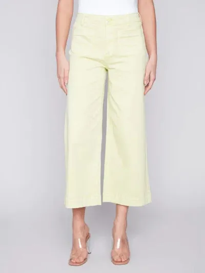 Cropped Wide Leg Cropped Pant