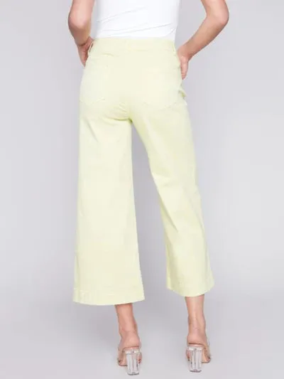 Cropped Wide Leg Cropped Pant