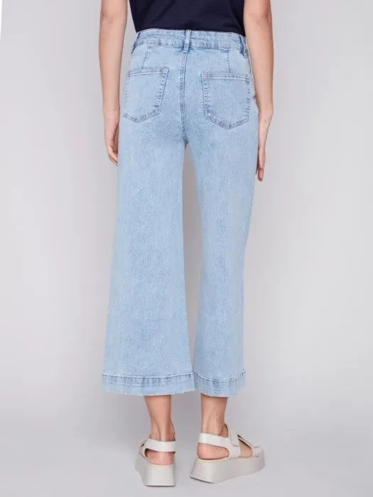 Cropped Wide Leg Cropped Pant