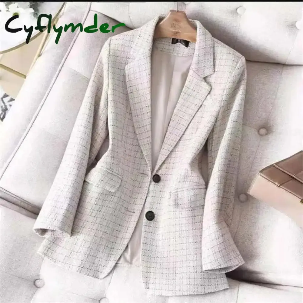 Cyflymder - Green Casual Print Patchwork Cardigan Turn-back Collar Outerwear