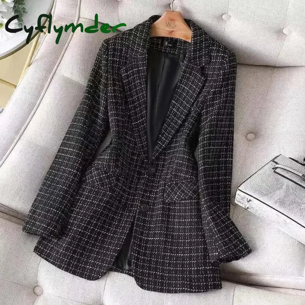 Cyflymder - Green Casual Print Patchwork Cardigan Turn-back Collar Outerwear