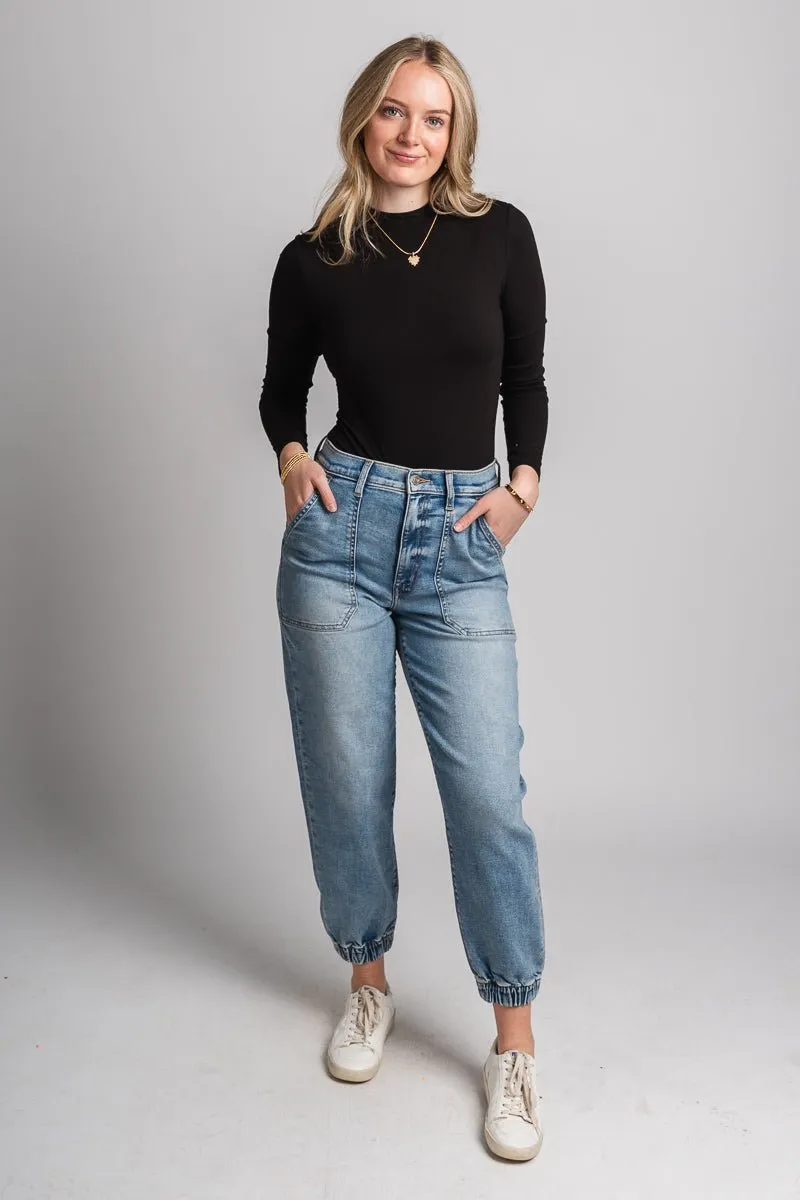 Daze The Champ high rise jogger jeans Wings