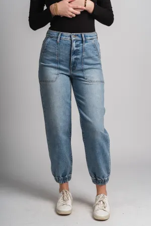 Daze The Champ high rise jogger jeans Wings