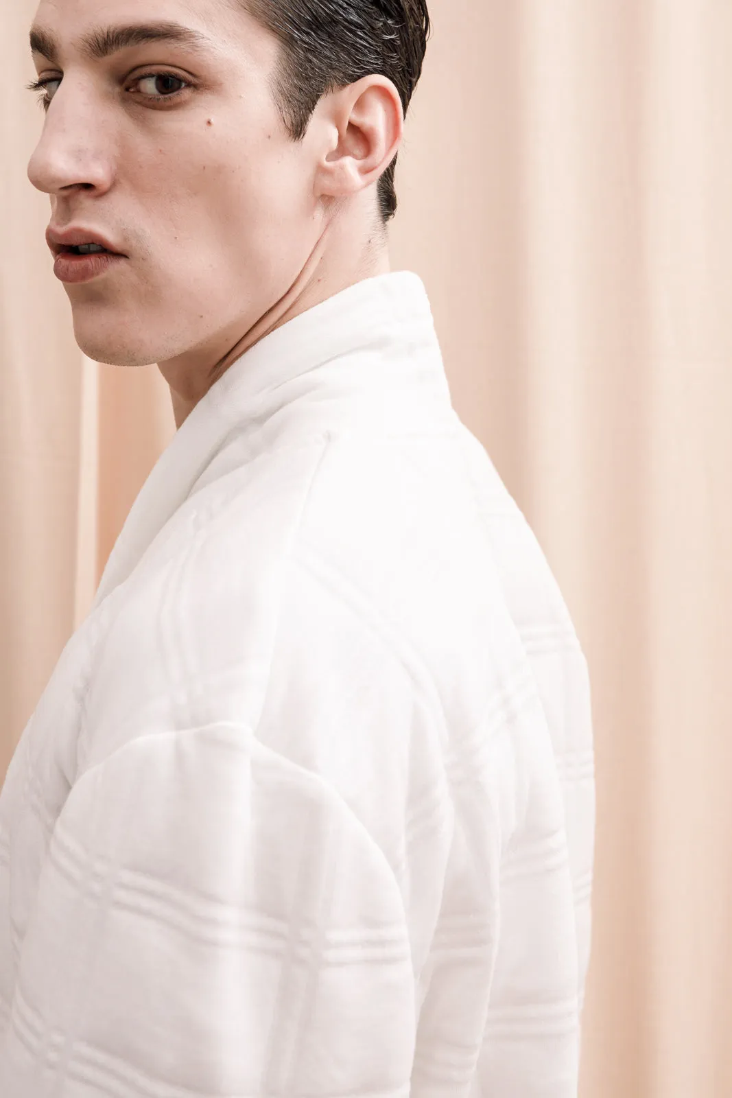 Desmos Quilted Robe White