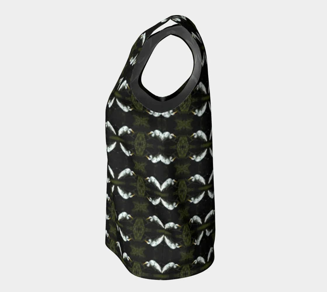 Egret at Rest Loose Tank Top Long