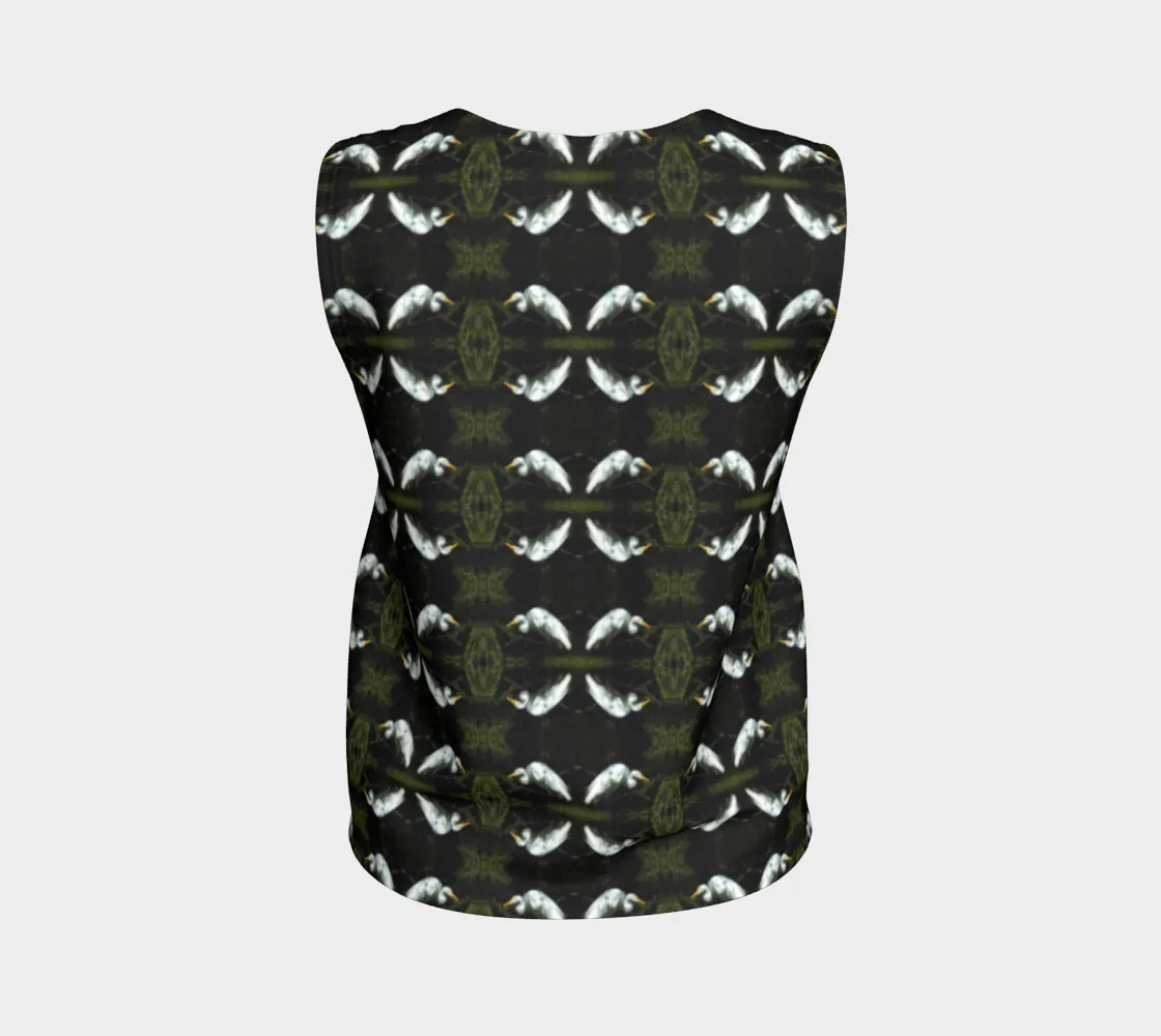 Egret at Rest Loose Tank Top Long