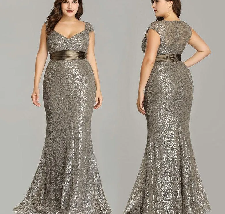 Elegant Mermaid Vintage Party Gown