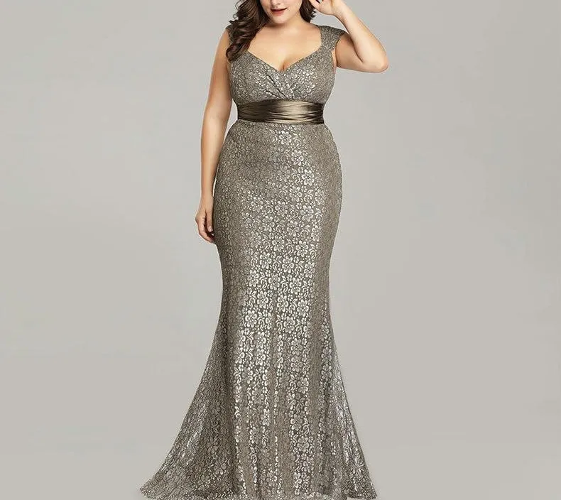 Elegant Mermaid Vintage Party Gown