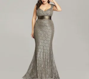 Elegant Mermaid Vintage Party Gown