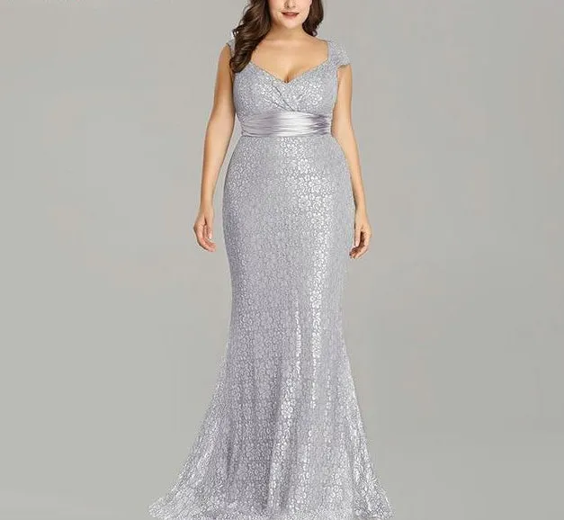 Elegant Mermaid Vintage Party Gown