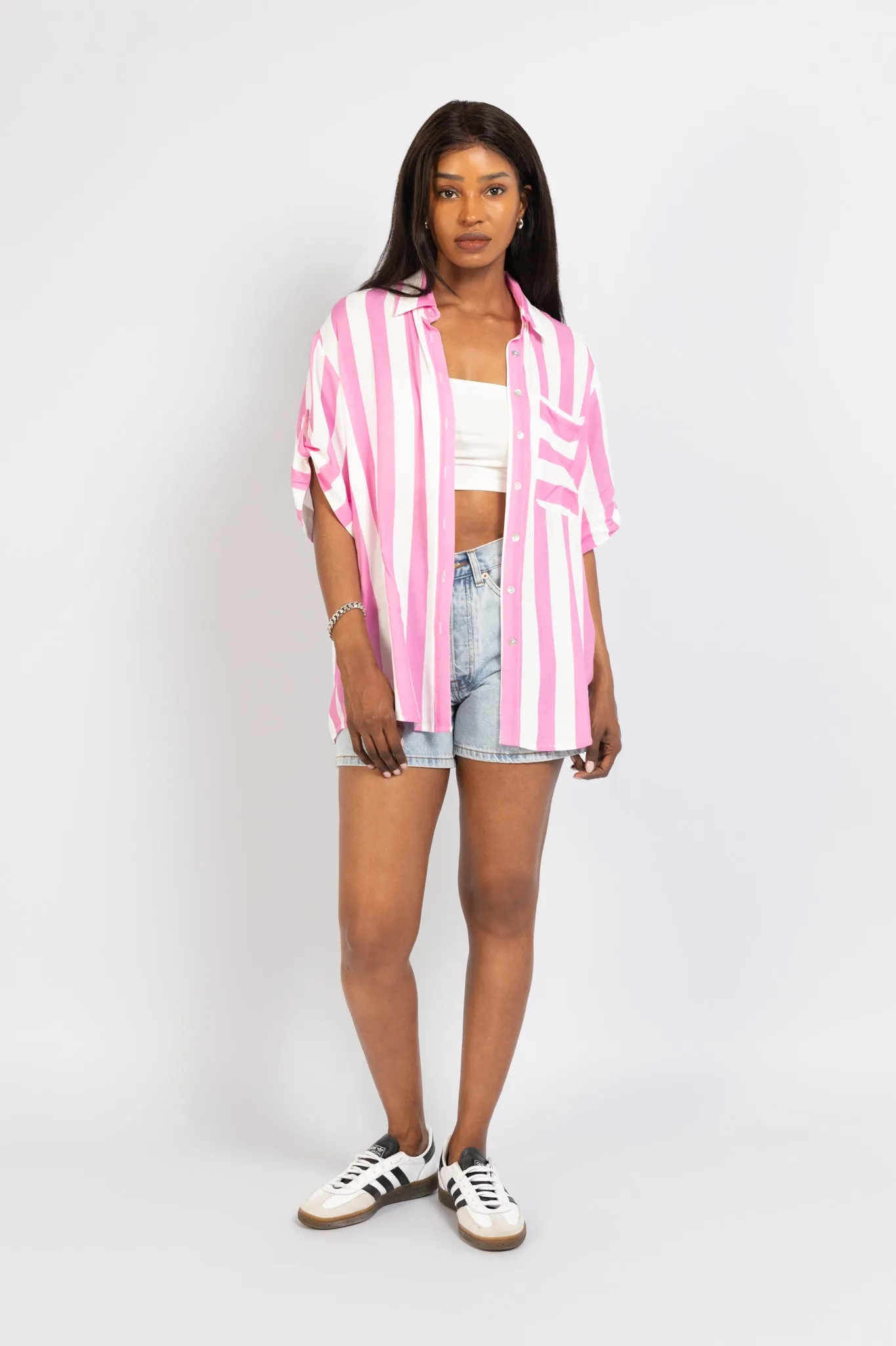 ESTL - Agatha Stripe Shirt - Candy Stripe