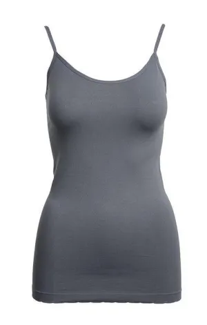 Gray Basic Nylon Tank