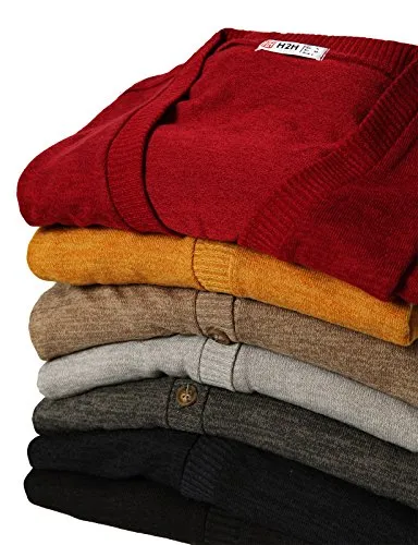 H2H Mens Basic Cable Knit Shawl Collar Cardigan Style Sweater RED US M/Asia L (CMOCAL019)