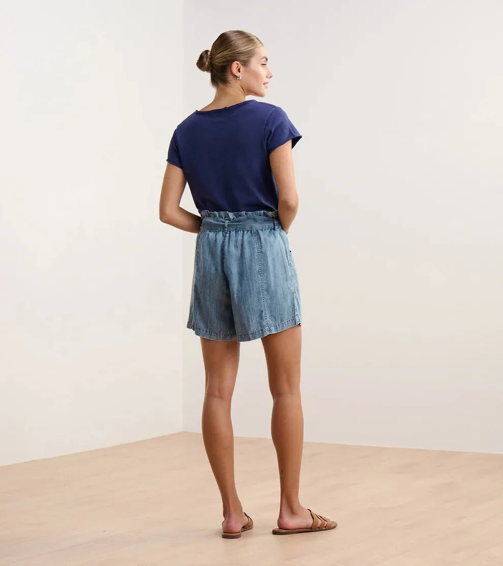 Hatley Cassie Shorts - Blue Acid Wash