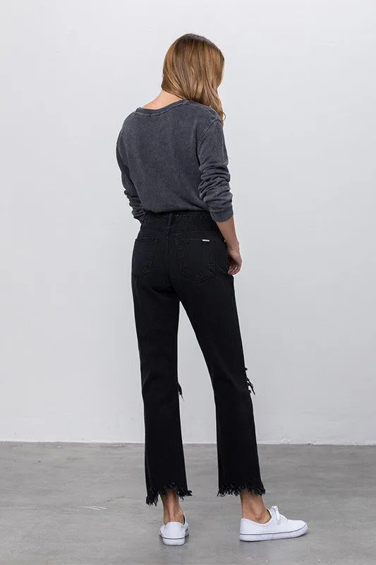 INSANE GENE DESTROYED STRAIGHT JEANS