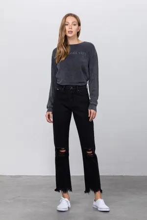 INSANE GENE DESTROYED STRAIGHT JEANS INSANE GENE DESTROYED STRAIGHT JEANS