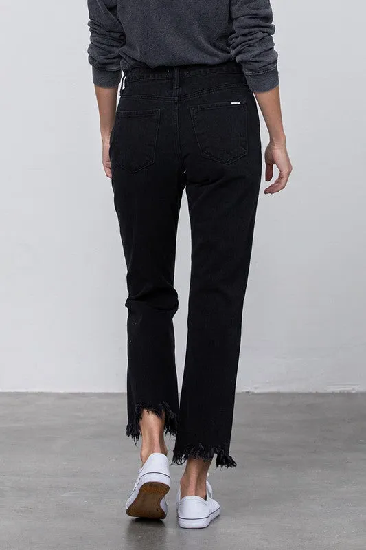 INSANE GENE DESTROYED STRAIGHT JEANS