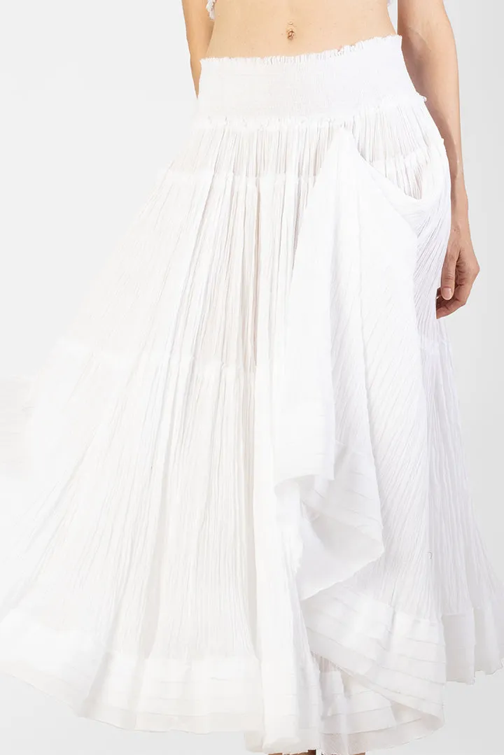 Jaellene - Elasticated top and crinkle skirt set