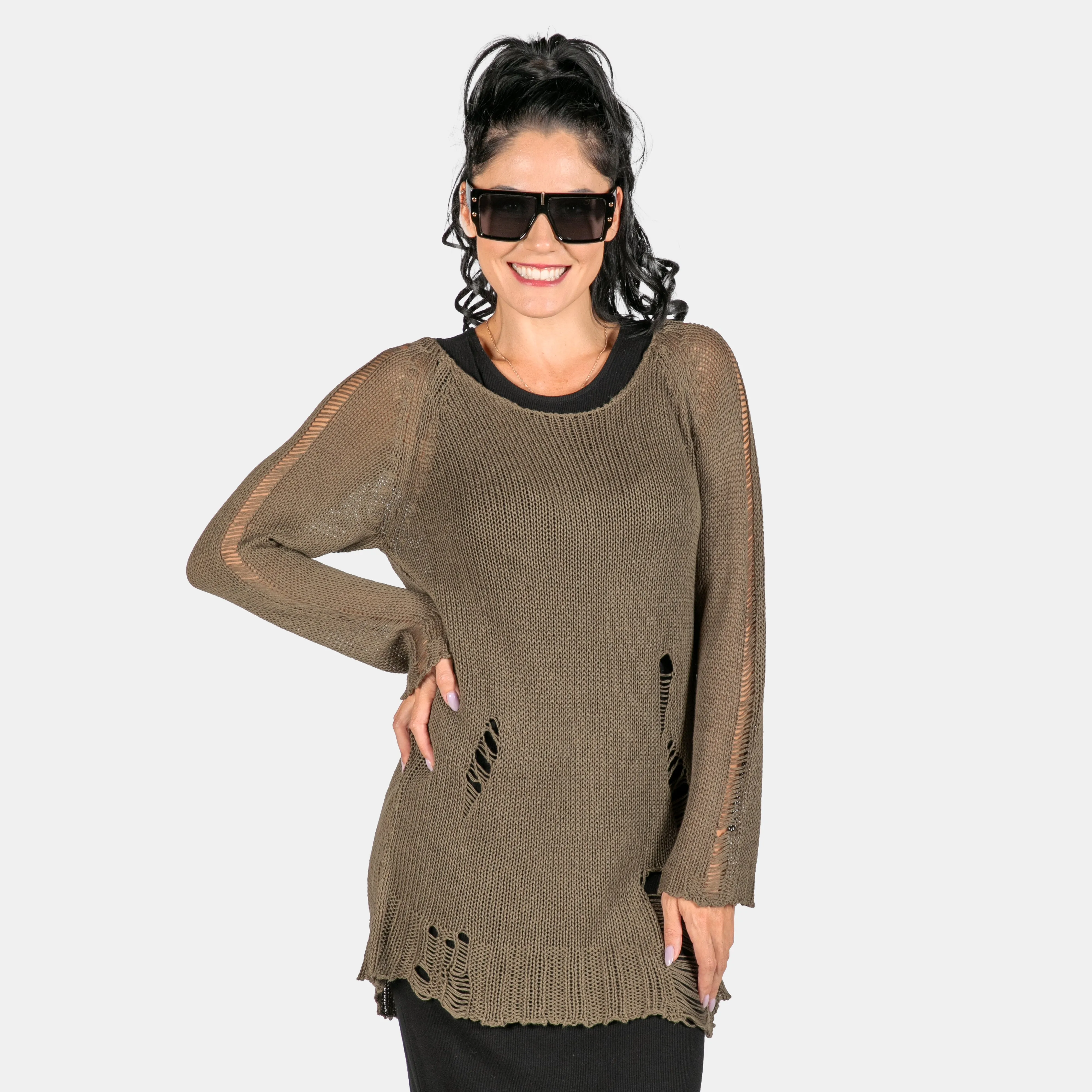 Ladies' Distressed Jersey