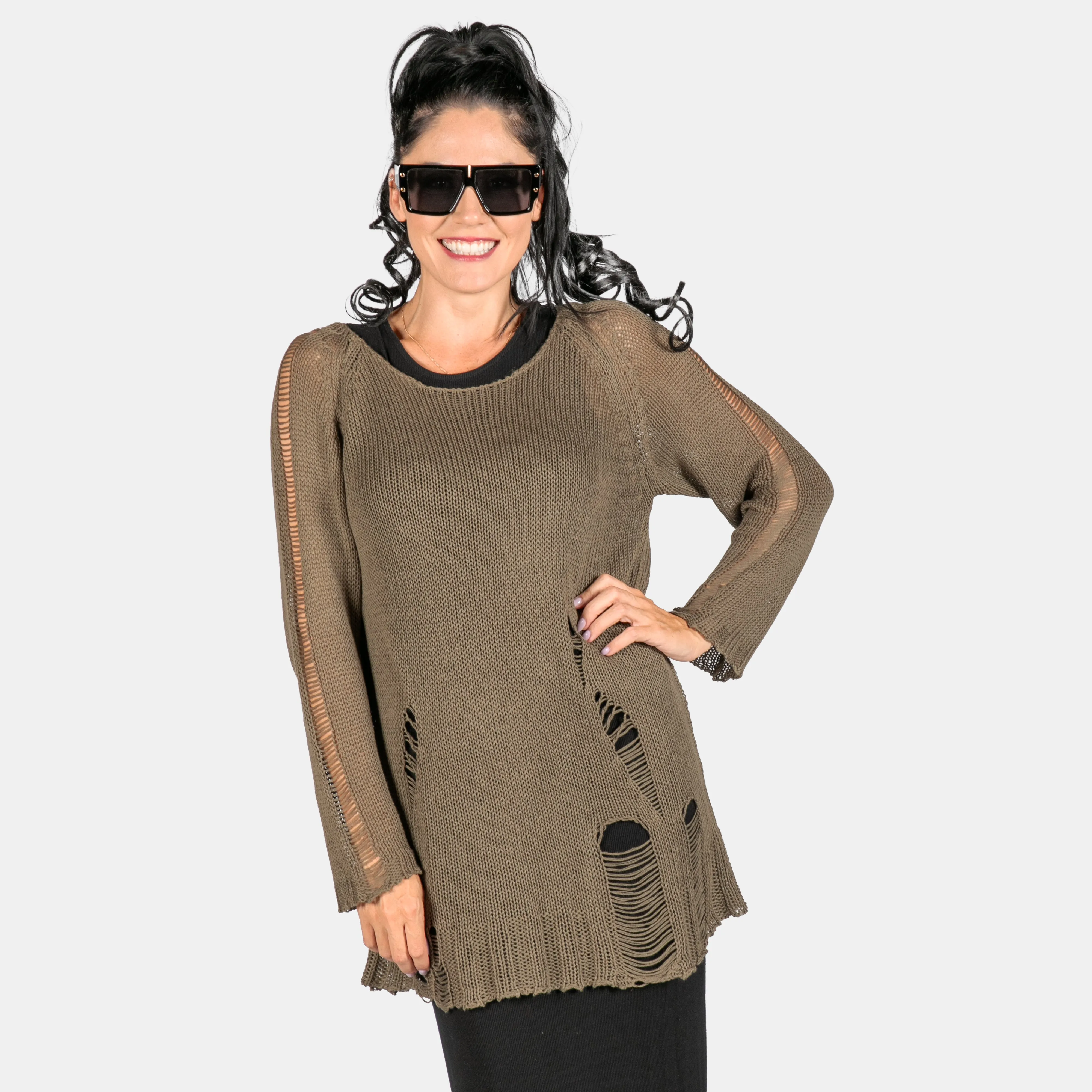 Ladies' Distressed Jersey