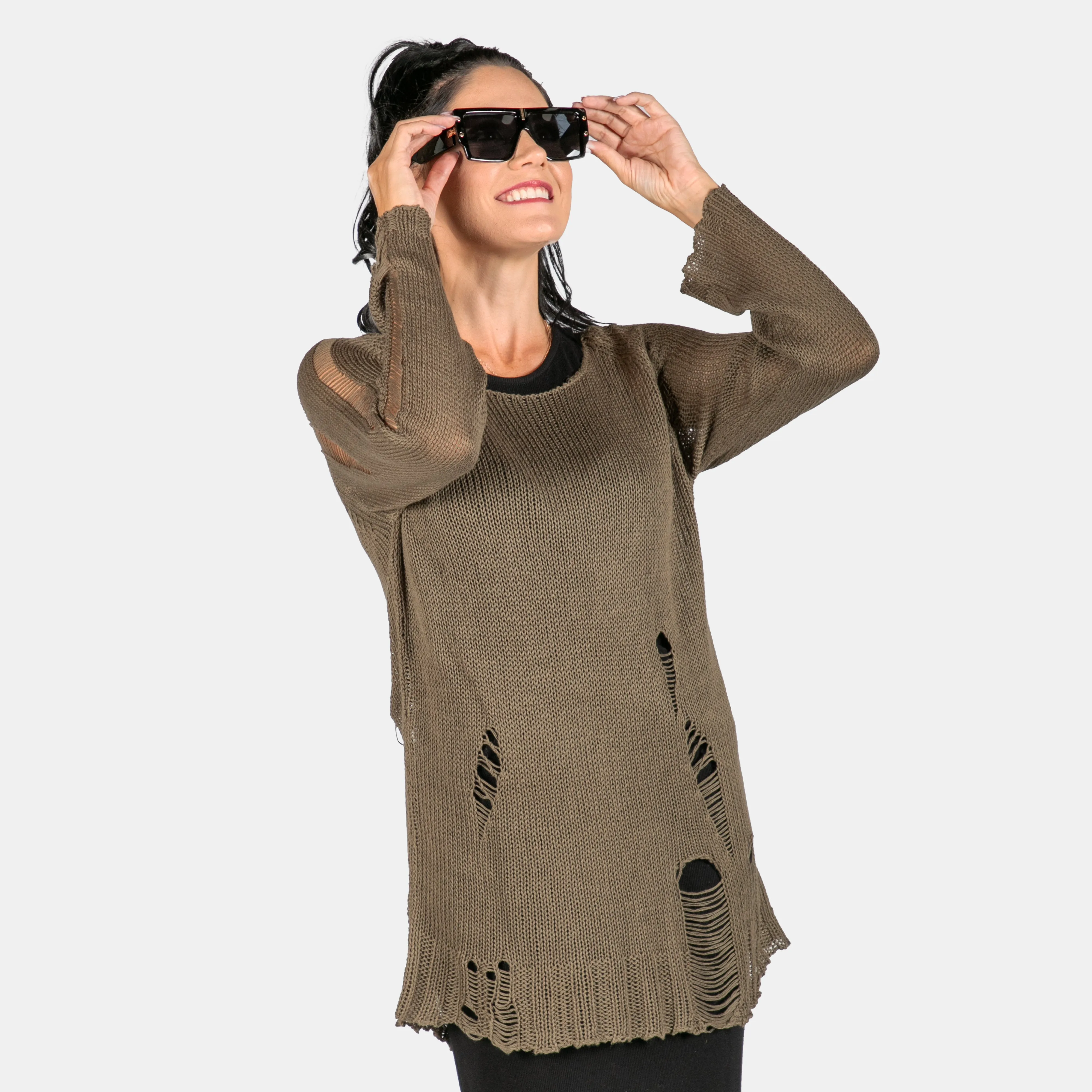 Ladies' Distressed Jersey