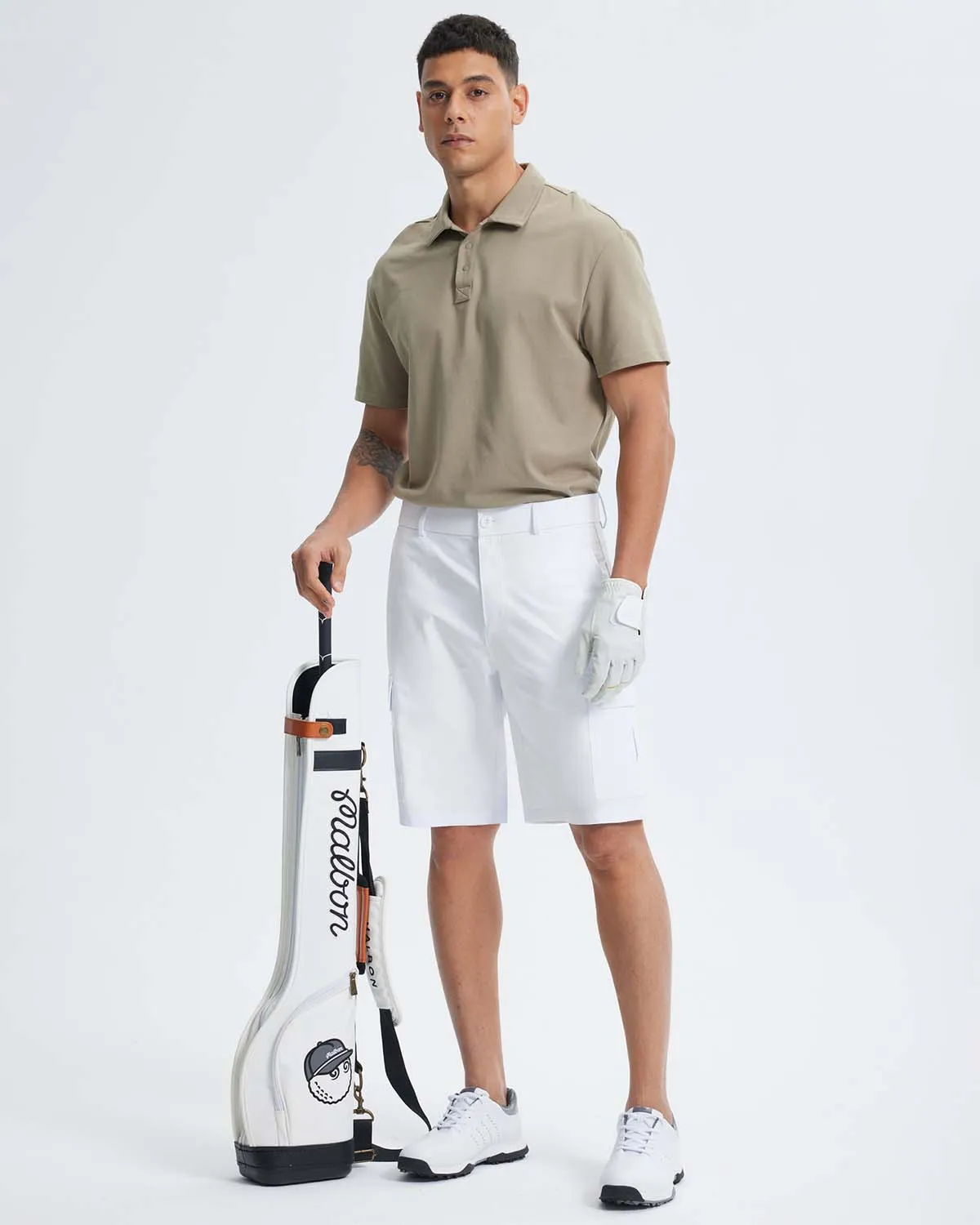 Libin Men's Stretch Multiply Pockets Casual Shorts 10"