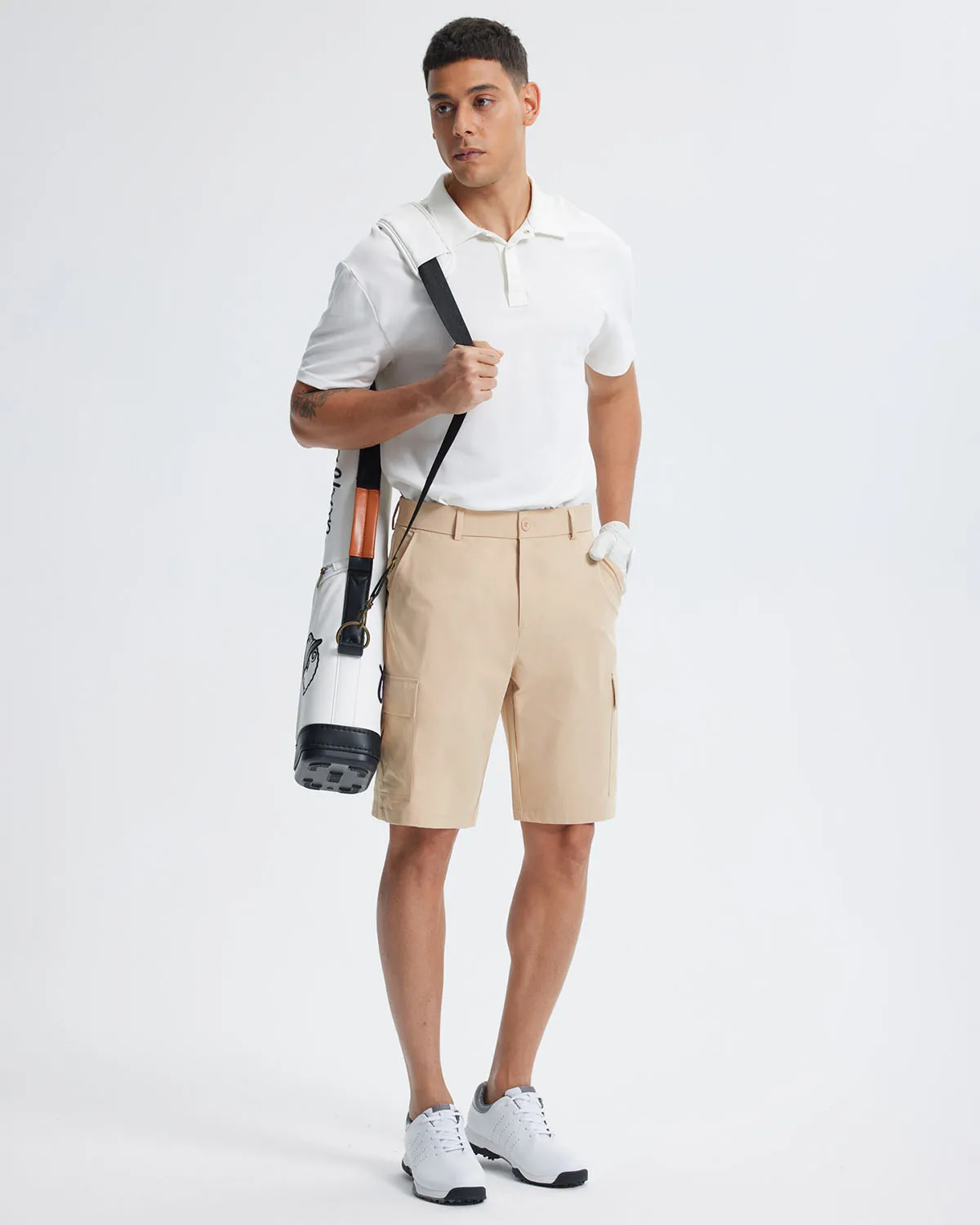 Libin Men's Stretch Multiply Pockets Casual Shorts 10"