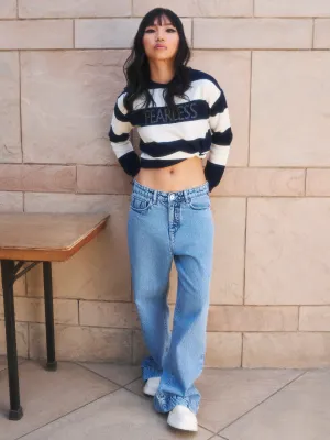 Light Blue Wide Leg Jeans
