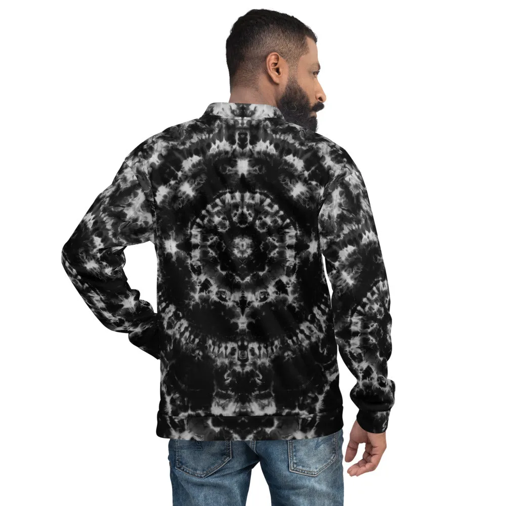 'Luminous Flux' Unisex Bomber Jacket (Polyester)