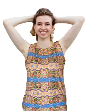 Magnificent Mosaic 4 Loose Tank Top Long