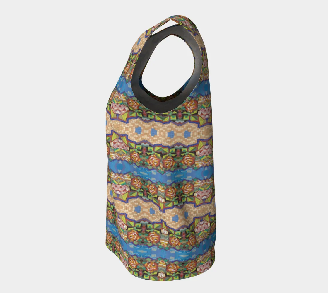 Magnificent Mosaic 4 Loose Tank Top Long