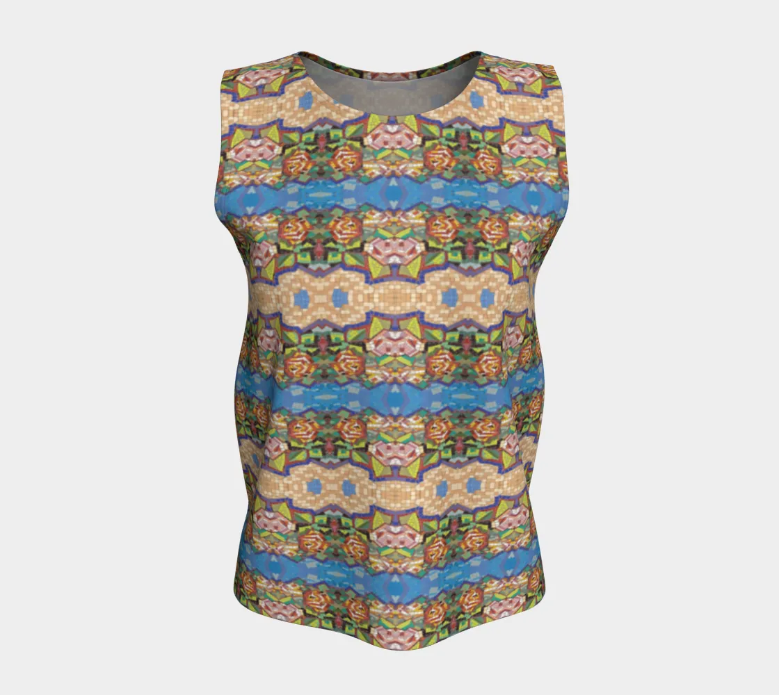 Magnificent Mosaic 4 Loose Tank Top Long