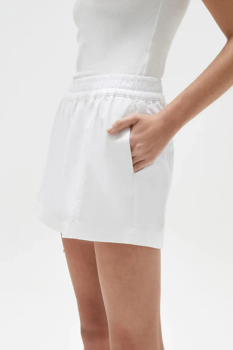Maia Twill Shorts - White