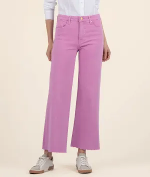 Meg Peony Pink High Rise Wide Leg Jeans - KUT