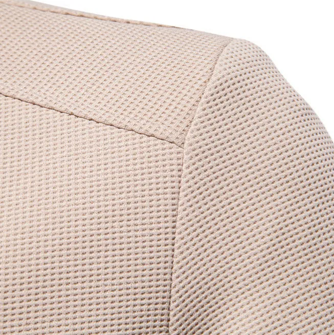 Mens Bomber Jacket  Slim Fit  Textured Fabric  Zipper Front  Ribbed Trims