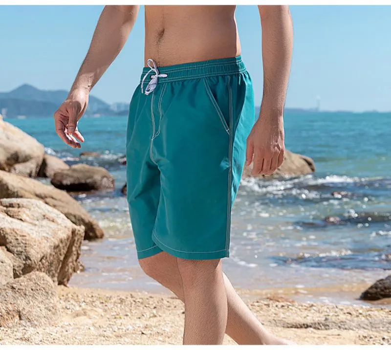 Men's Casual Sports Quick-drying Beach Trunks Five-point Swimming Shorts 93417972L