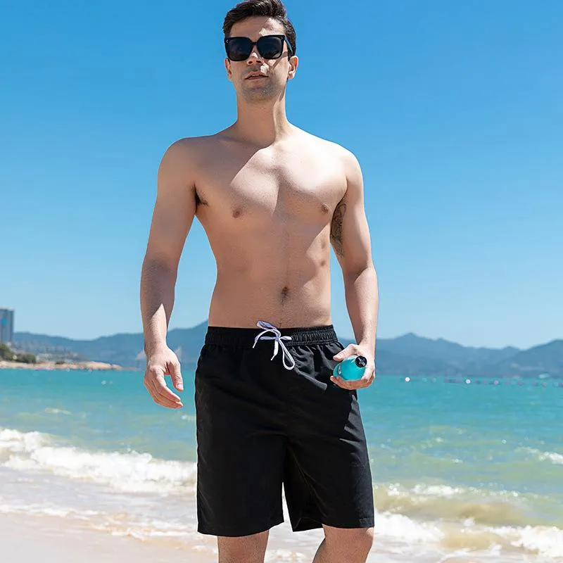 Men's Casual Sports Quick-drying Beach Trunks Five-point Swimming Shorts 93417972L