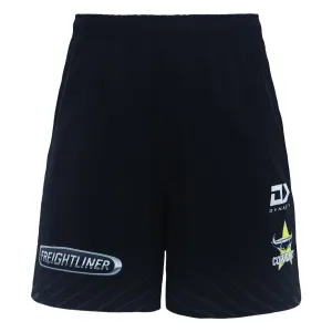 NRL 2024 ALT Gym Shorts - North Queensland Cowboys - Black - Adult - DYNASTY